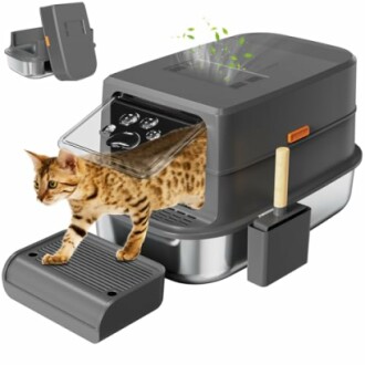 Erinaik XL Stainless Steel Cat Litter Box