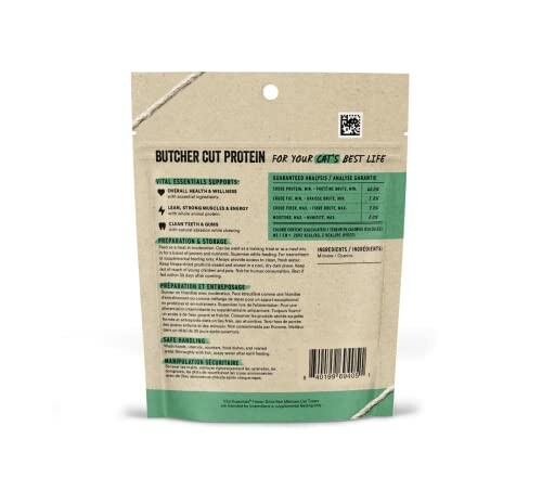 Back of a Butcher Cut Protein bag with nutritional information and ingredients.