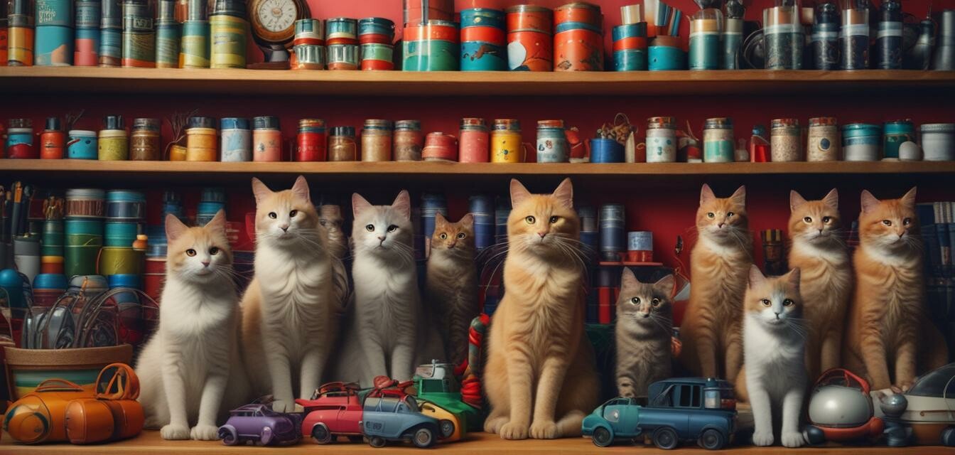 Cat accessories display