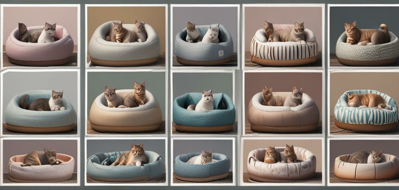 Selection of cat beds