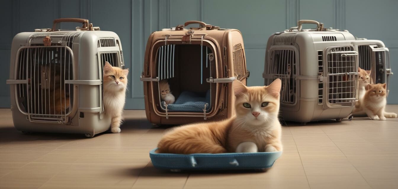 Different types of cat carriers