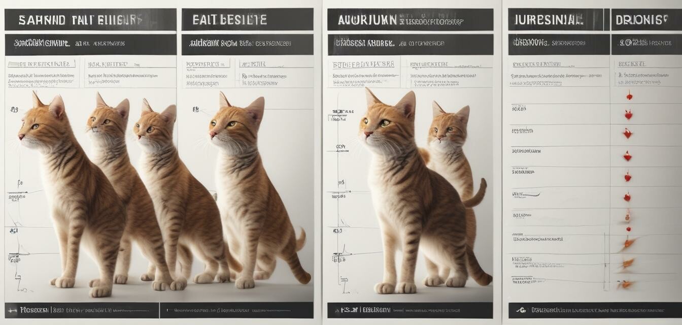 Chart showing cat training progress.