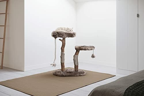 MAU Modern Cat Tree Tower in a minimalist room