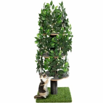Cat Tree Scratching Post for Climbing, Hiding and Sleeping