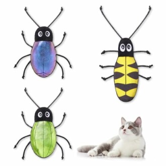 Potaroma Realistic Bug Cat Toys Crinkly Sound