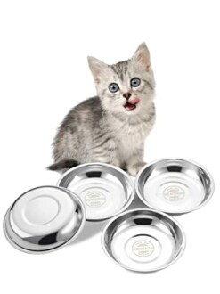 VENTION Small Shallow Cat Food Bowls