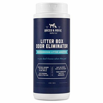 Rocco & Roxie litter box odor eliminator bottle