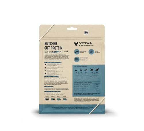 Vital Essentials Butcher Cut Protein dog food package